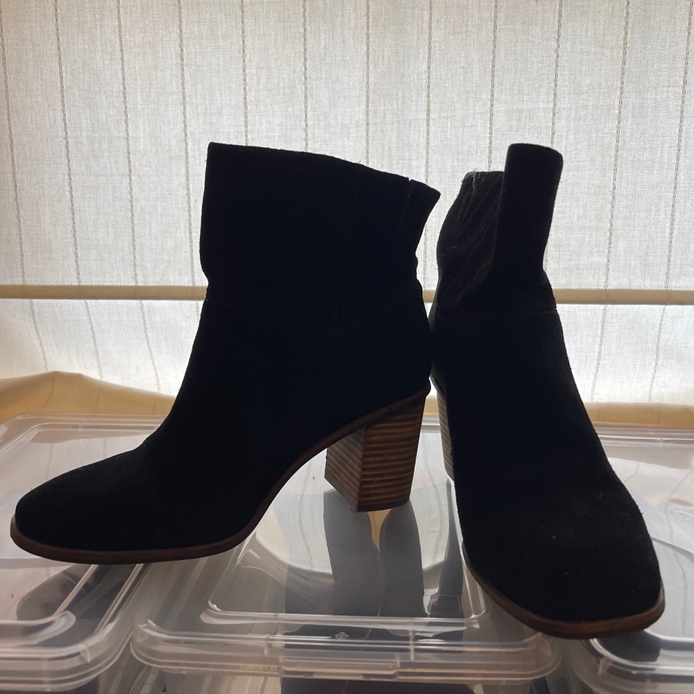 Lucky Brand Black Suede Bootie